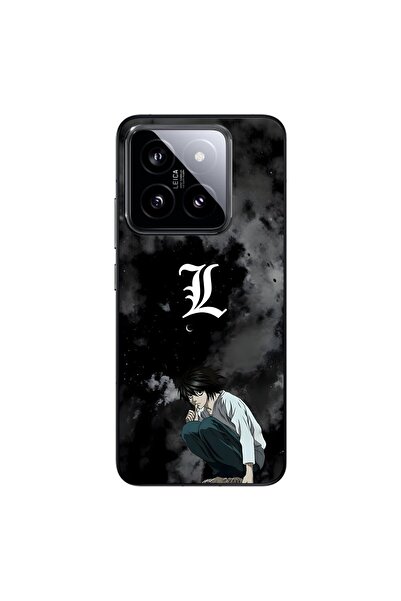 Dali Design Xiaomi Mi 14 Uyumlu Şeffaf Kılıf Death Note 2 Tasarımlı