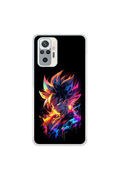 Dali Design Xiaomi Redmi Note 10 Pro Uyumlu Şeffaf Kılıf Dragon Ball-Z 2 Tasa...