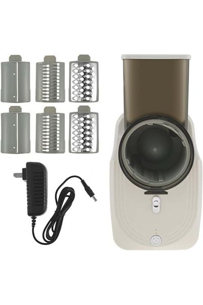 Generic Electric Automatic Vegetable Cutter 3-in-1, Cheese Grater, Salad Slicer, Mandoline Slicer, Dry Fruit