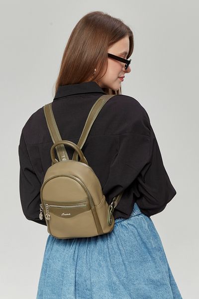 morpelikan Women's Khaki Four Compartment Backpack