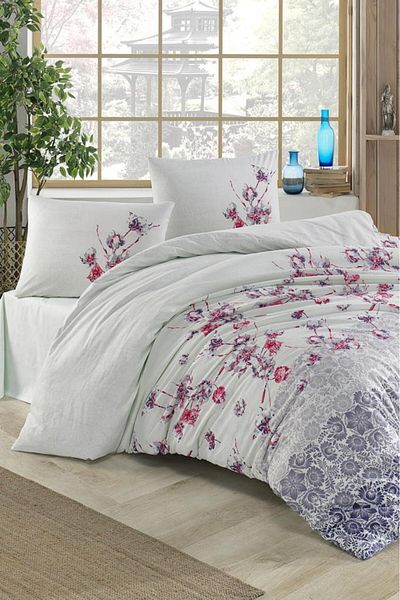 Çeyiz Diyarı Set cuvertură de pilota dublă Crystal Lida Light Collection Albastru