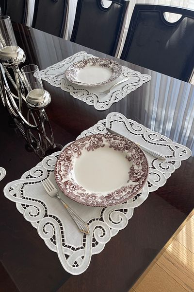 QBR Home Set of 3 Hole Work American Service. Baroque Model (3 Pieces)