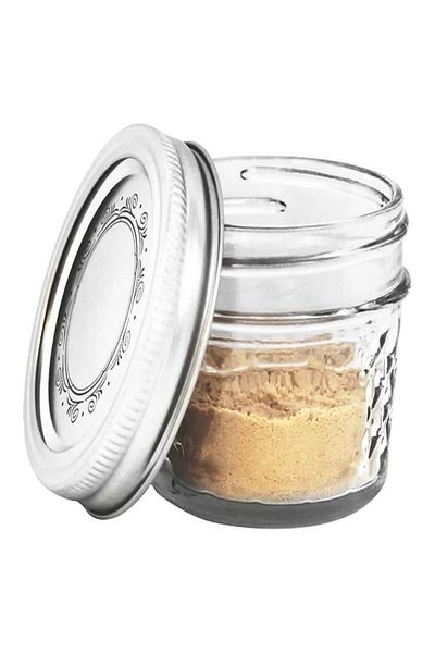 Ball 12-Piece Quilted Crystal Glass Jelly Jar with Lid
