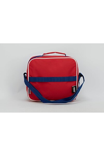 SUNCE Super Sonic Insulated Zipper Closure Lunch Tote Blue and Red