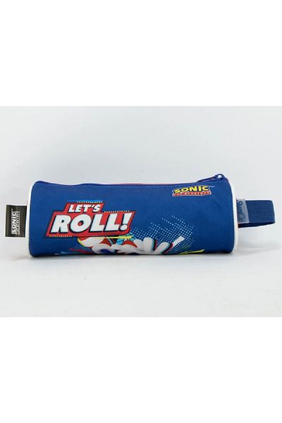 SUNCE Super Sonic Zipper Closure Pencil Case Blue and Red