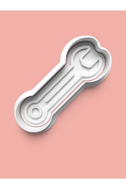 AKTASTORE قالب كوكيز ومفتاح إصلاح على شكل مفتاح إنجليزي وقالب عجينة السكر