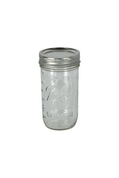 Ball 12-Piece Wide Mouth Glass Mason Jar with Airtight Lid