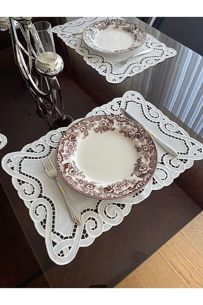 QBR Home Set of 6 Hole Work American Service. Baroque Model (6 Pieces)