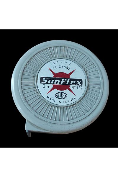 depo haki Vintage French Period Sunflex Tape Measure -2 Mt.