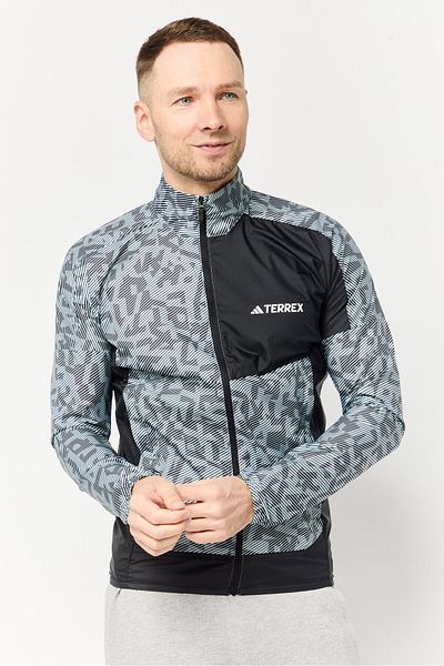 adidas Men Sportswear Fit Long Sleeve Outdoor Jacket, Multicolor