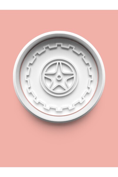 AKTASTORE قالب كوكيز لعجلة السيارة وقالب عجينة السكر