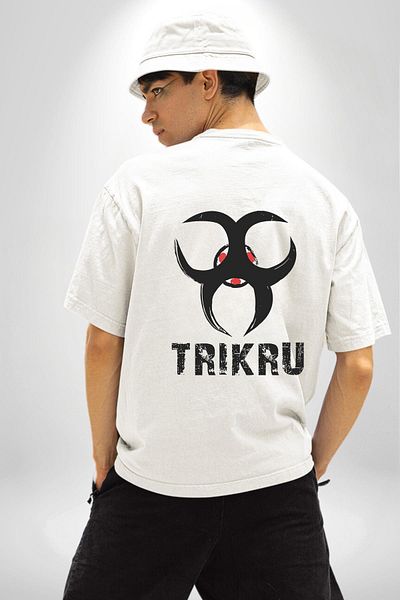 Angemiel تي شيرت The 100 Trikru Tribe أبيض كبير الحجم للنساء والرجال مطبوع من الأمام والظهر