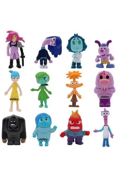 victiny Set 6 figurine breloc inside out 2 VICTINY® 5 cm / 7 cm / 9 cm