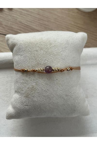 Pel Design Ametrine Stone Adjustable Rope Bracelet & Anklet Handmade