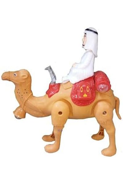 Toybox Battery Operated Walking Desert Camel Toy With Lights and Music for Kids