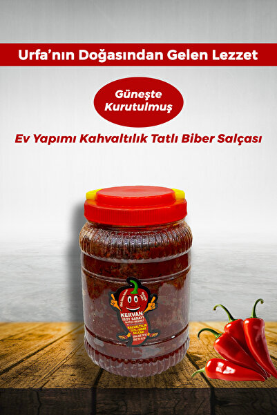 KERVAN İSOT SARAYI Kahvaltılık Ev Yapımı Tatlı Biber Salçası 2 KG