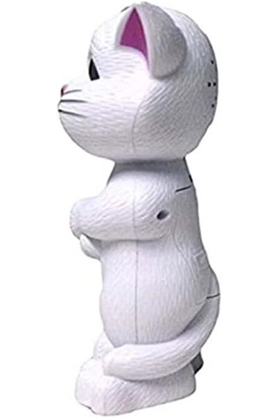 Toybox Toys-Box Smart Talking Tom Cat - White, Interactive Plush Toy