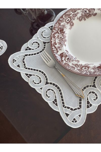 QBR Home Set of 8 Hole Work American Service. Baroque Model (8 Pieces)