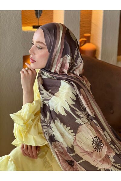 Modakaşmir Σάλι μπαμπού με σχέδιο Margarit