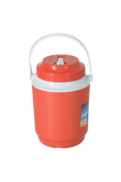 Cosmoplast مبرد مياه بلاستيكي Keep Cold - أحمر وأبيض