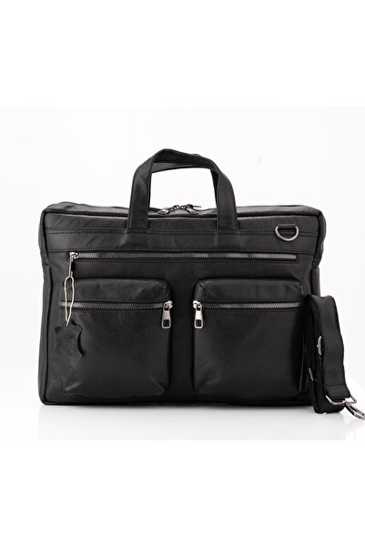 duarte deri Duarte Hakiki Deri Siyah Evrak Ve Laptop Çanta