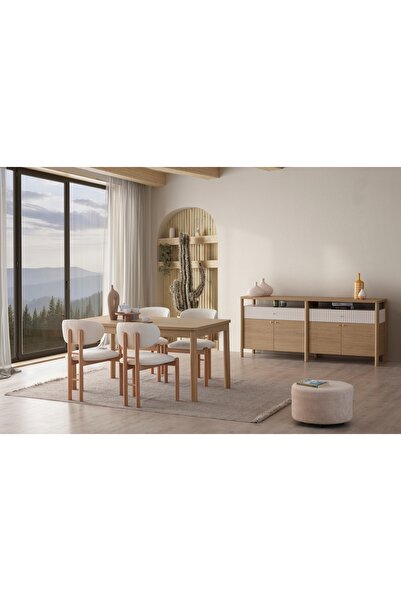 Vivense STELLA BOHEM YEMEK ODASI TAKIMI, AÇILIR MASA