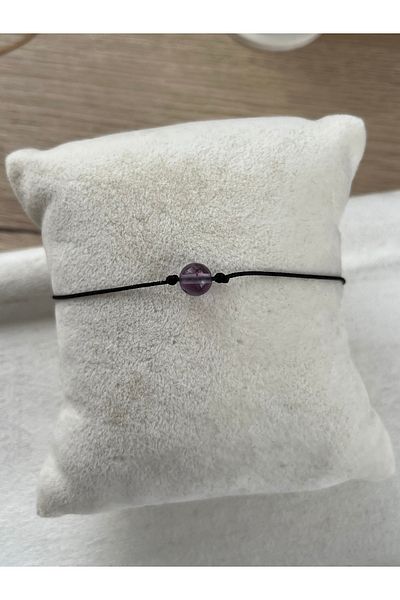 Pel Design Ametrine Stone Adjustable Black String Bracelet & Anklet