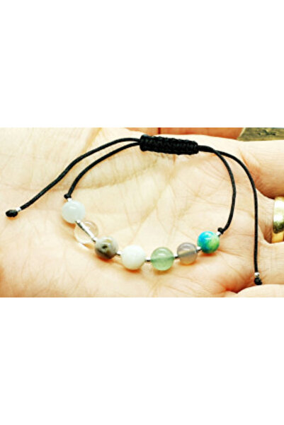 byRetroChique Bratara zodia Rac cu semipretioase si bilute de argint 925