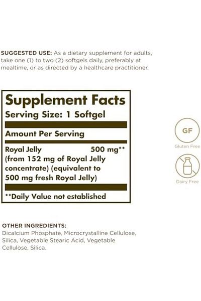 Solgar Royal Jelly 500 60s Softgels