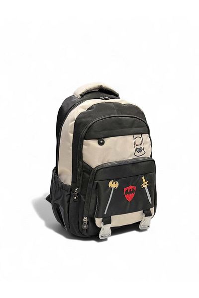 Epod Boys / Girls Middle School Wide Pocketed Patterned 5 Pocket School, Back, Backpack