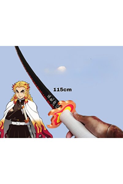 üç boyutlu haller Rengoku Alev Katana 115 CM