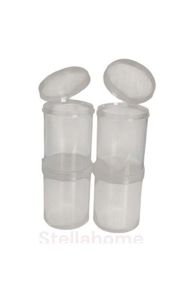 Home Small Cylinder Transparent Multi-Purpose Round Storage Containers Suitable for Use