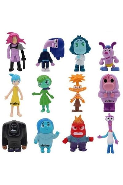 victiny Set 6 figurine breloc inside out 2 VICTINY® 5 cm / 7 cm / 9 cm
