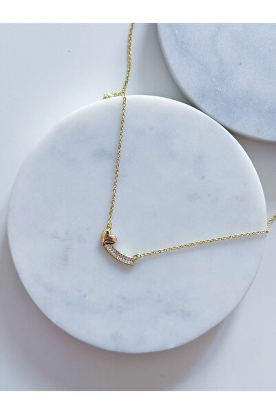 CHARMLUCKY Special Series Stone Plate Heart Necklace