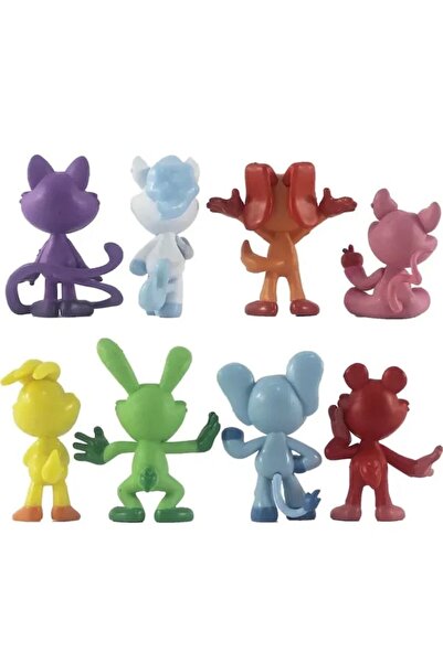victiny Set 8 Figurine VICTINY ® CatNap Smiling Critters, 10 cm