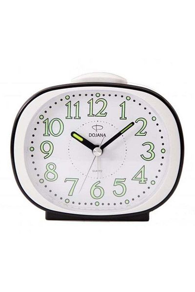 dojana Analog Alarm Clock Black/White