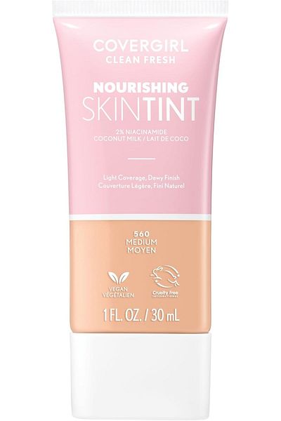 covergirl Clean Fresh Nourishing SkinTint Milk Foundation, Light Coverage - Medium, 30ml