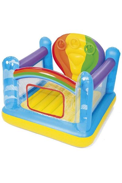 BESTWAY Inflatable Bouncing Castle in the Shape of a Hot Air Balloon for Kids