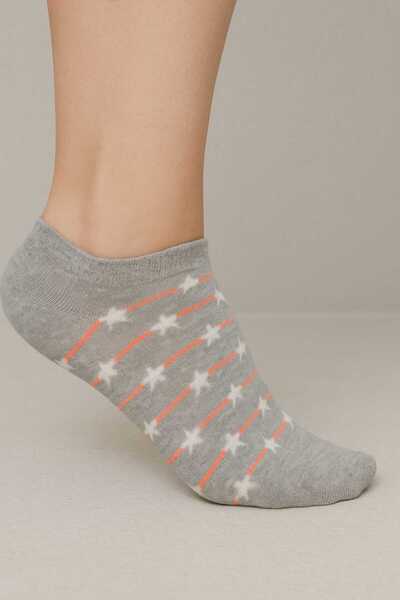 NESA 3' Pair of Different Patterned Women's Booties Socks Flexible - Cat*Smil...