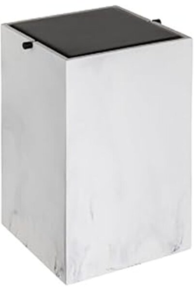 Genel Markalar System Bayo Çöp Kovasi 4 L - Mermer Deseeli/Siyah Rek