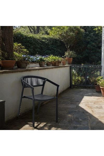 Ch iron outdoor chair