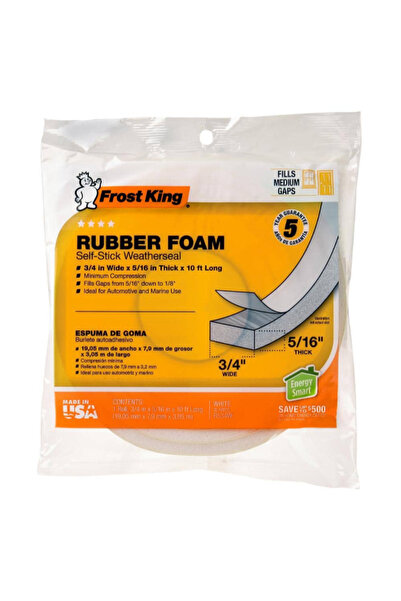 FROST KING شريط مطاطي ذاتي اللصق مقاوم للعوامل الجوية 3/4 بوصة × 10 قدم.