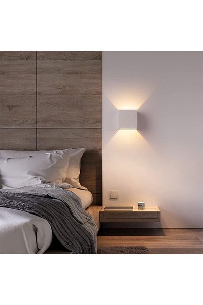 Jiju Wall Lamp 2x3 W White Cube Adjustable Light