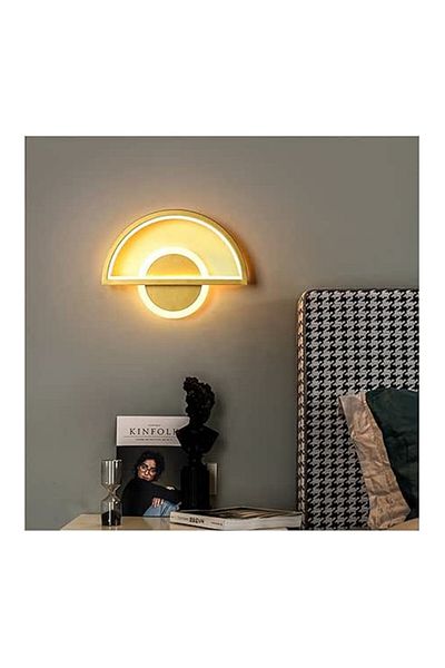 Jiju Aplica LED Gold Wall Mounted Perete 34 W Lumina clada,3 Tipuri De Lumina