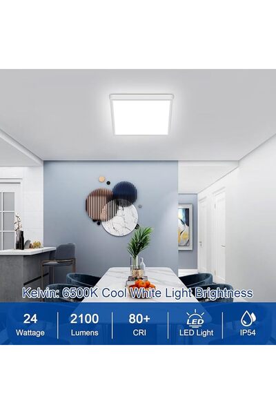 LightPlanet Aplica CU LED 3032S 24W PATRAT 6500K