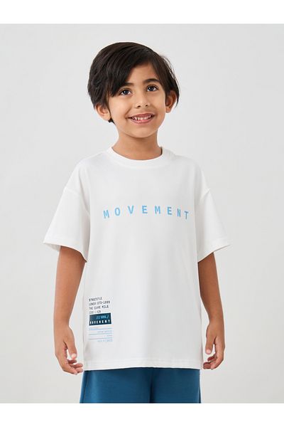 Styli Boys Typography Print Oversized Tee and Shorts Set
