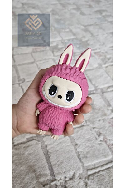 SAHAA Labubu figür pembe renk 11 cm