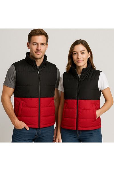 OEM Vesta reversibila matlasata rosu negru-rosu 2XL-Unisex
