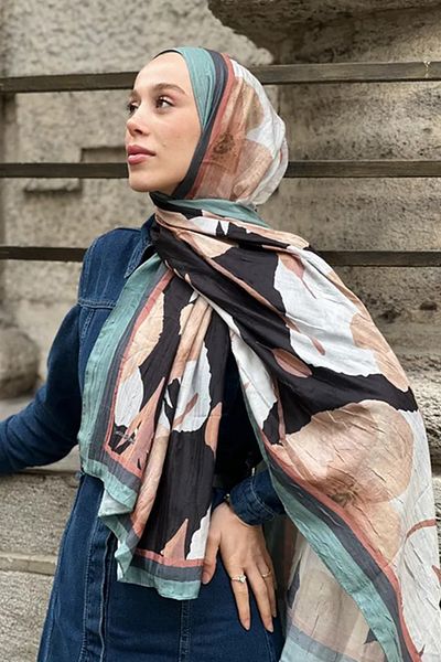 Tesettür Diyarı Ferret Pattern Bamboo Shawl