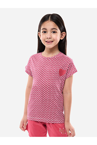 Victor and Jane By Styli Printed Round Neck T-Shirt and Shorts Set